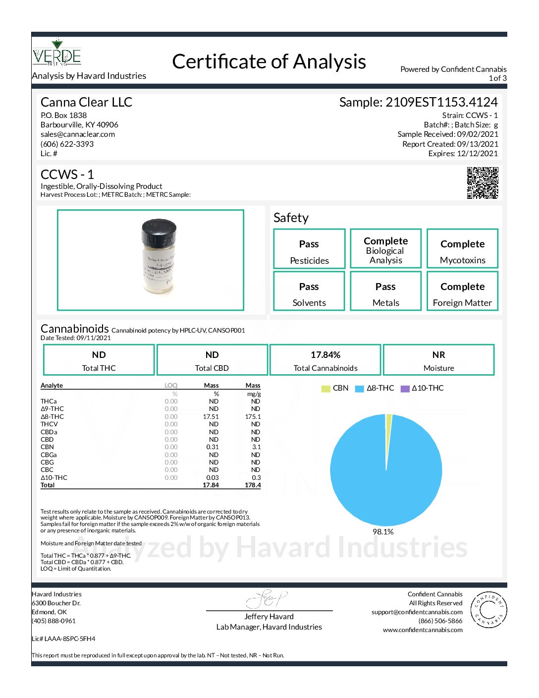 Water Soluble Delta 8 THC - Delta 8 Distillate | CannaClear