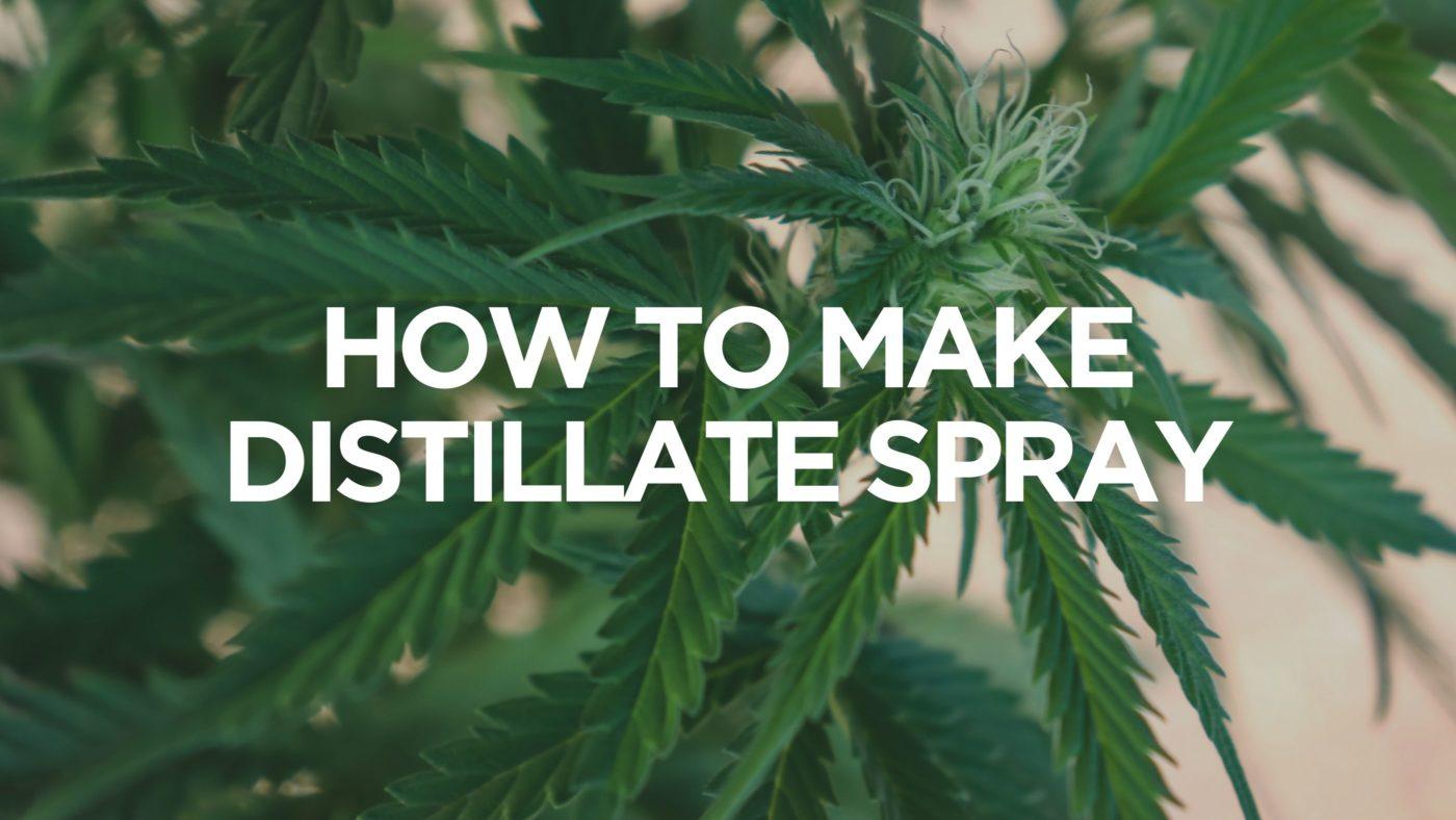 How To Make Distillate Spray￼