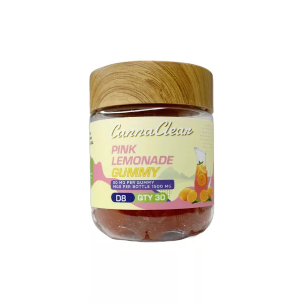 Delta-8 THC Gummies Pink Lemonade - CannaClear.com