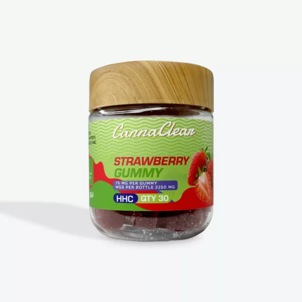 Strawberry HHC Gummies Delta-8 THC Gummies 75MG - CannaClear.com