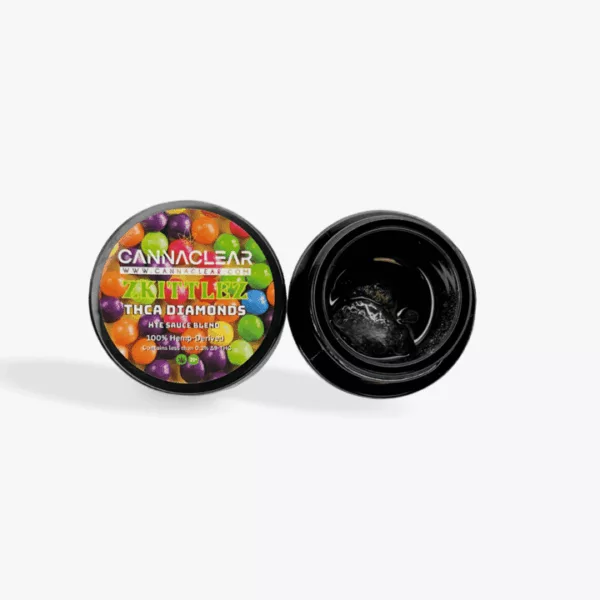 Zkittlez | Baller Jars - 28 Grams Diamonds / Sauce | Cannaclear.com CannaClear.com | Shop Bulk Delta-8 THC, Bulk HHC and other hemp products online